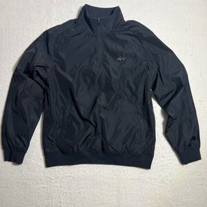 Greg Norman Collection Men’s Black Quarter-Zip Windbreaker
